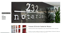 Desktop Screenshot of notaria232df.com