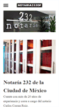 Mobile Screenshot of notaria232df.com