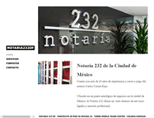 Tablet Screenshot of notaria232df.com